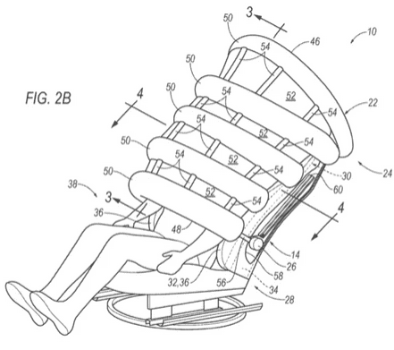 Cybercab Robotaxi Airbag descending from roof/visor might be safer than airbags shot 150mph directly at your face 1689357573535