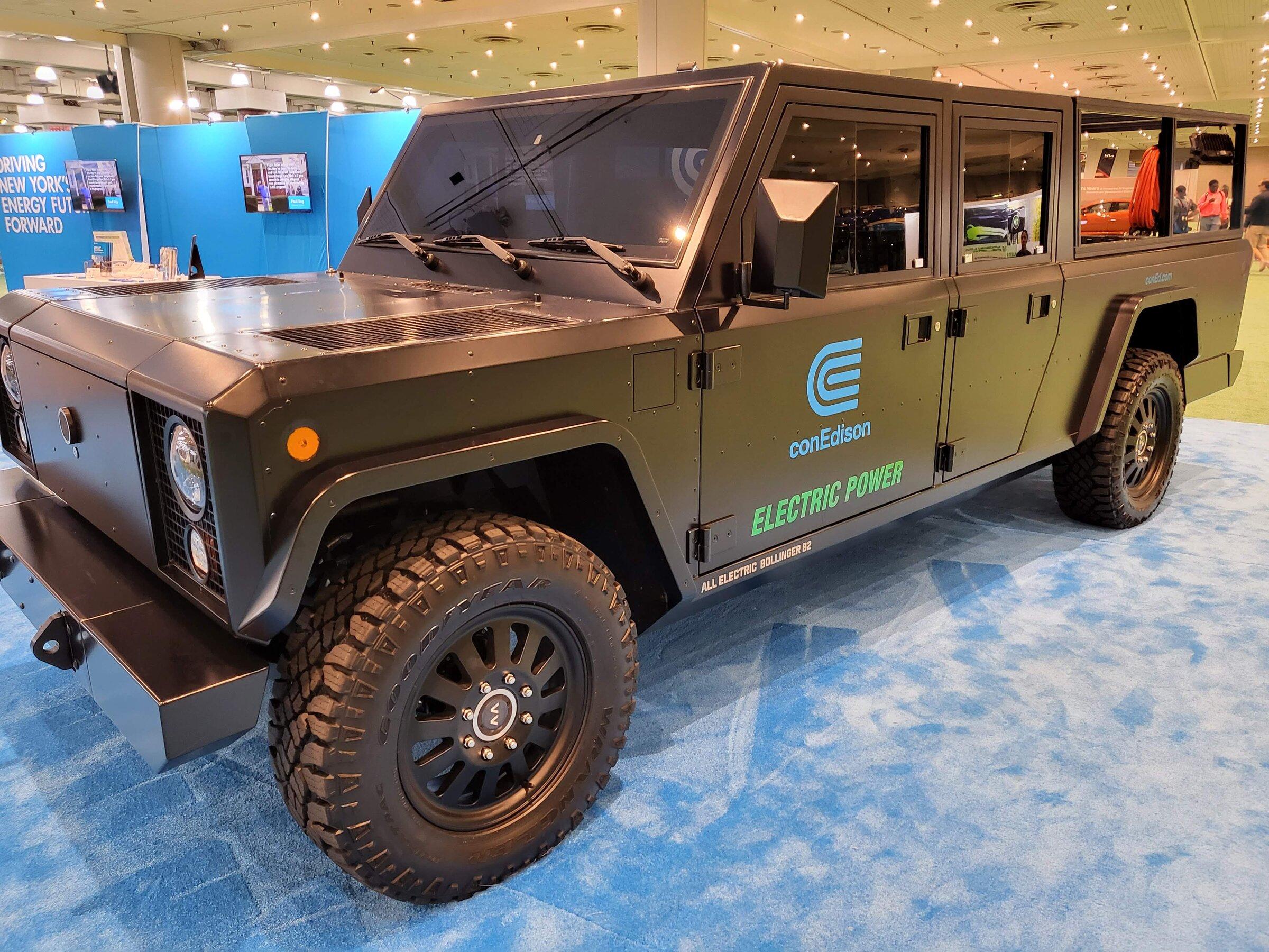 Cybercab Robotaxi Strong Non-Tesla EV presence at the 2022 New York International Auto Show 20220415_183255