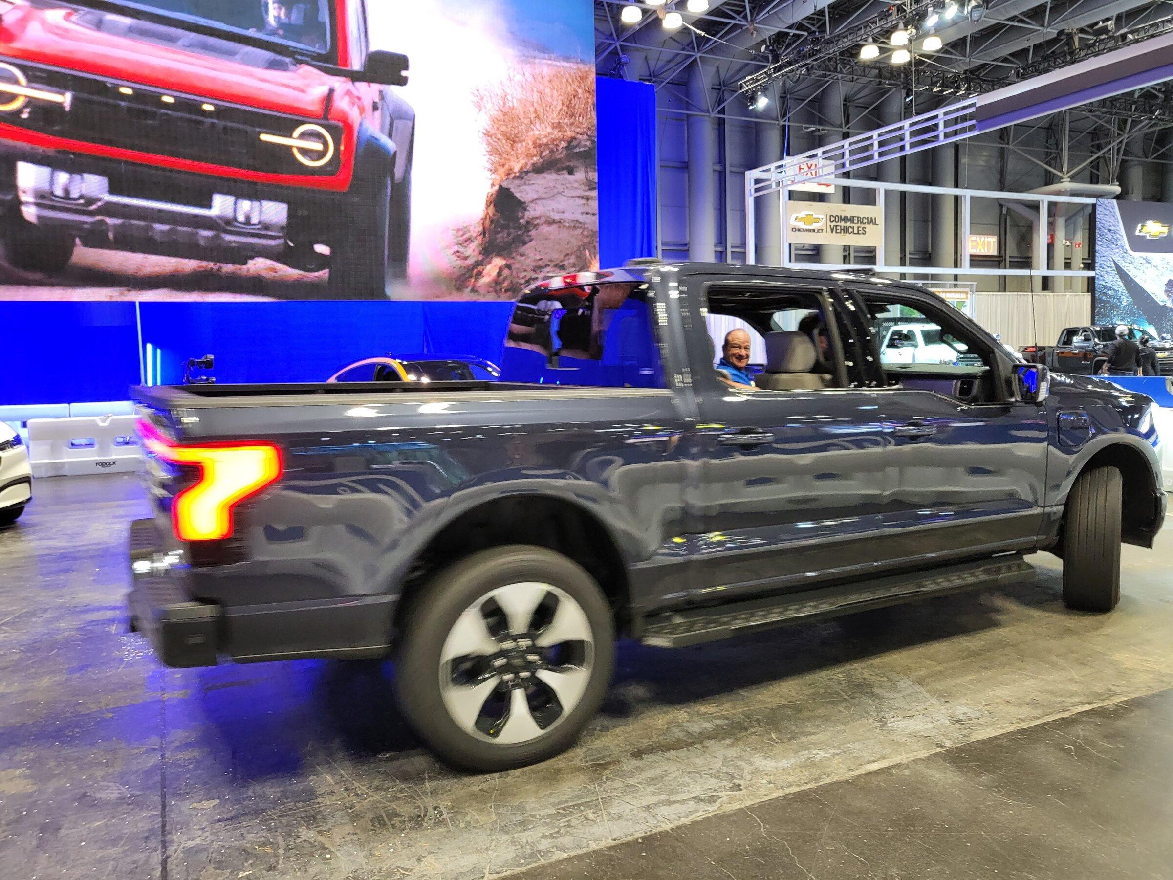 Cybercab Robotaxi Strong Non-Tesla EV presence at the 2022 New York International Auto Show 20220415_203646