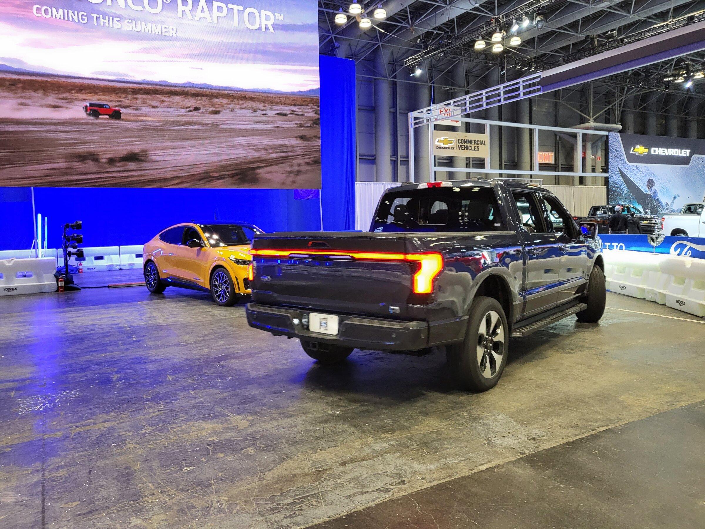 Cybercab Robotaxi Strong Non-Tesla EV presence at the 2022 New York International Auto Show 20220415_203647