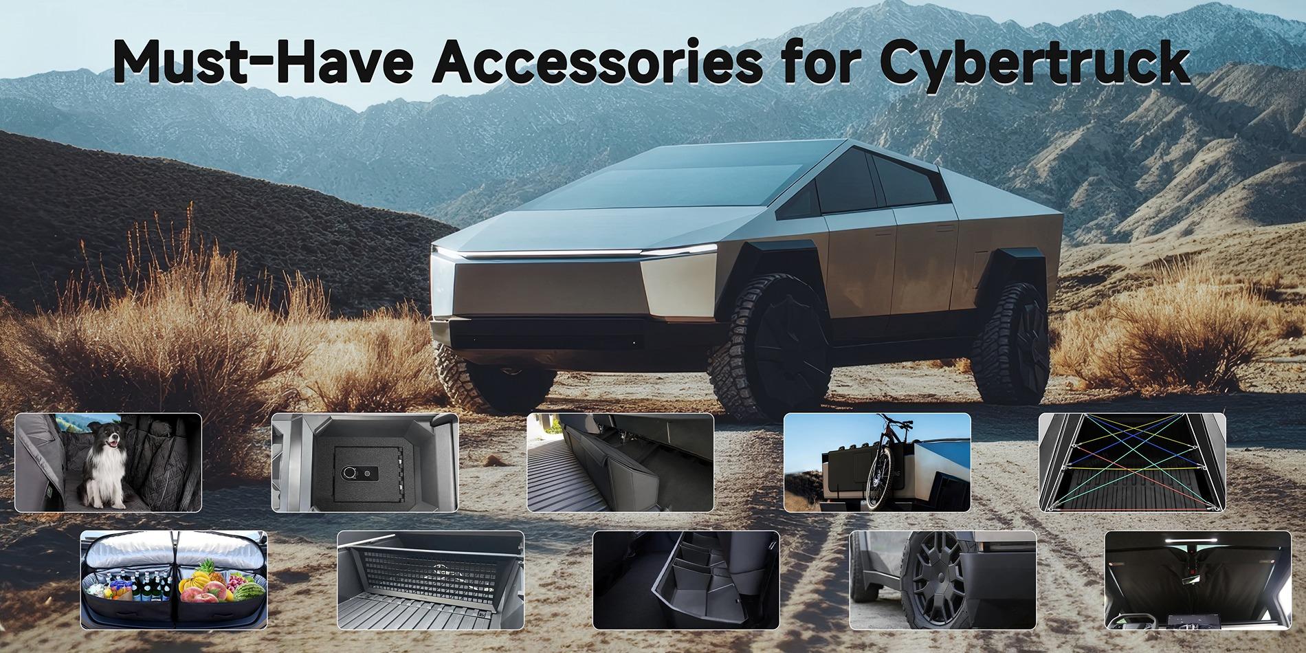 All Must-Have Accessories for Cybertruck Now Available In Teslaunch