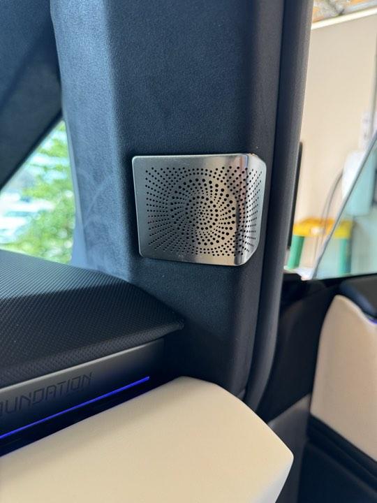 Cybercab Robotaxi How do you like these speaker area stainless covers 5e7d692c25b17a880f24dc0d6a6f933