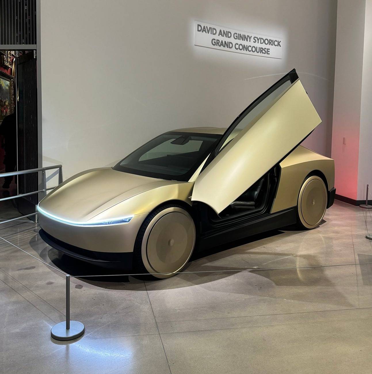 Cybercab Robotaxi Cybercab now on display at The Petersen Automotive Museum in LA until January 2, 2025 Cybercab is now on display at The Petersen Automotive Museum in LA until January 2, 2025 2