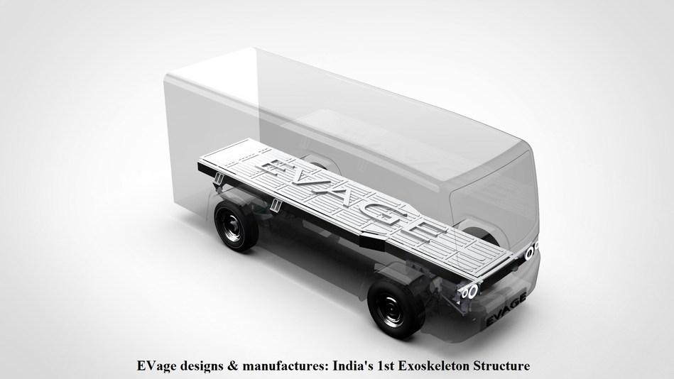 Cybercab Robotaxi EVage, 1st startup in India to manufacture 'Exoskeleton Structures' for EV, echoes PM Modi's 'Make in India, Make for World' vision EVage_Exoskeleton_Structure