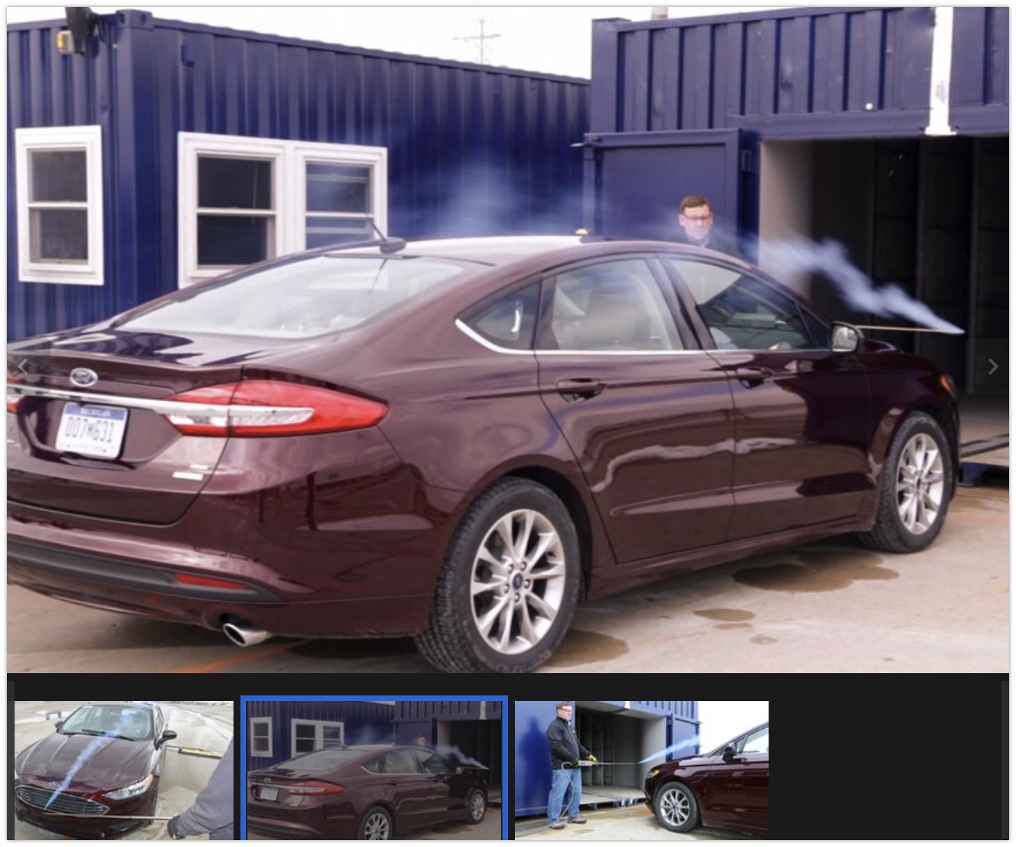 Cybercab Robotaxi Portable Wind Tunnel at Giga Texas-- Ford's Portable Wind Tunnel 