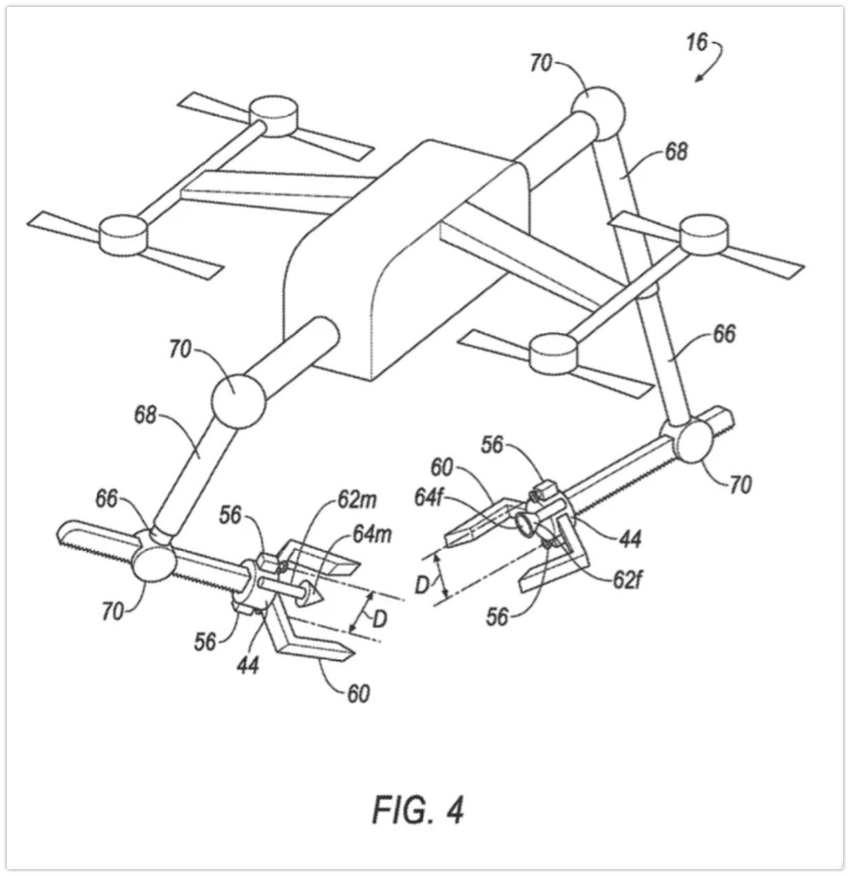 Cybercab Robotaxi Ford files patent for drones to jump start vehicles with dead batteries Multiple Drones Could Jump Start Ford Vehicles In The Future 2023-04-06 14-41-02