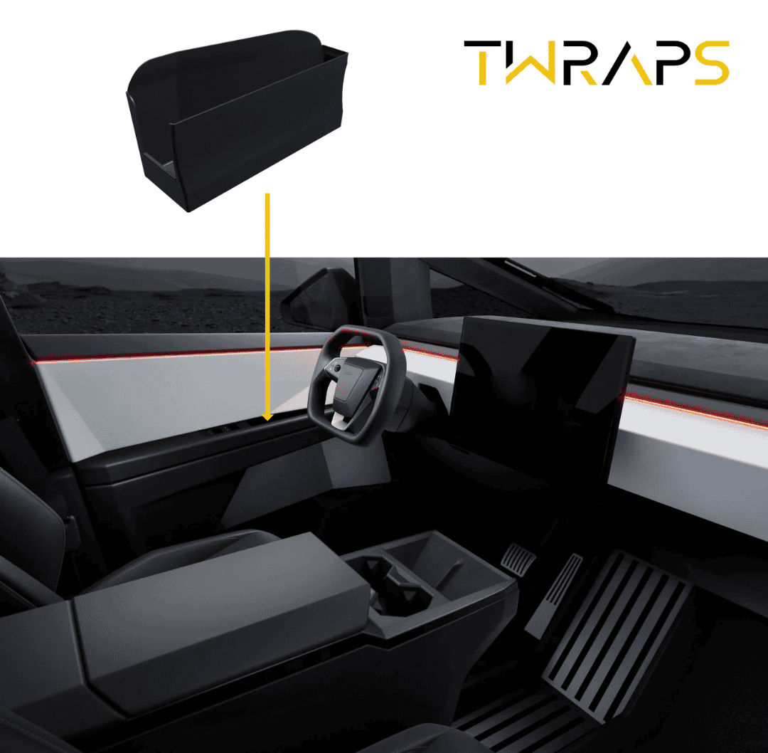 Cybercab Robotaxi Updated Door Handle Inserts / Storage Tray available now (TWRAPS) Screenshot 2024-04-30 at 11.22.15 PM