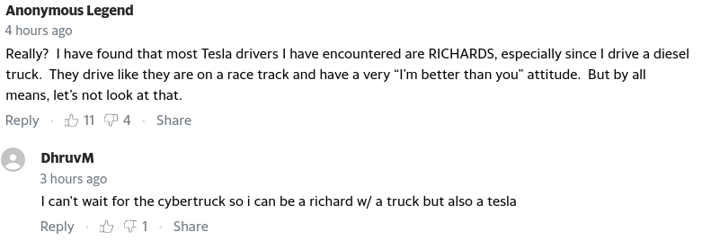 Cybercab Robotaxi Tesla drivers say they've faced more incidents of road rage since they started driving the electric cars Screenshot from 2022-12-05 18-25-45