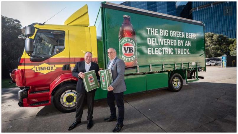 Cybercab Robotaxi Volvo electric truck VB beer deliveries go green with Volvo electric truck 2021-07-16 11-30-12