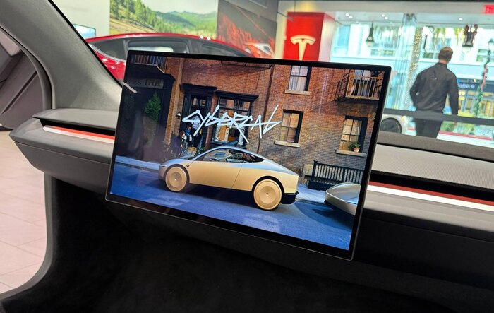 Cybercab's 21" touch display screen is biggest ever in a Tesla